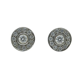 Tiffany & Co. Circlet Platinum Diamond Stud Earrings