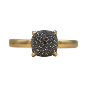 Tiffany & Co. Paloma Picasso Sugar Stacks 18K Rose Gold Black Spinel Ring