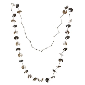 Majoral Sterling Silver 34 inch Articulated Link Necklace