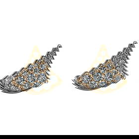 Bulgari Bvlgari Divas' Dream 18K Rose Gold and Diamond Stud Earrings: BRAND: Bulgari; COLLECTION: Divas' Dream; METAL: 18K Rose Gold; APPROXIMATE TOTAL DIAMOND WEIGHT: 0.47 ctw; STAMPED: Bvlgari, Made in Italy, Au750, Italian registration mark, numbered; CONDITION: Pre-