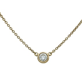 Tiffany & Co. Elsa Peretti Diamonds by the Yard 18K Yellow Gold Diamond Necklace