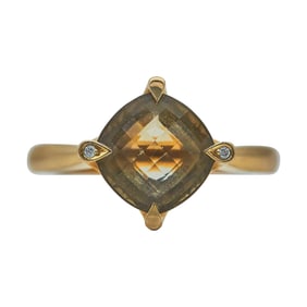 Cartier Inde Mystérieuse 18K Rose Gold and Quartz Ring