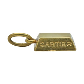 Cartier 18K Yellow Gold Ingot Gold Bar Charm