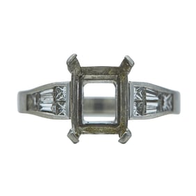 Platinum and Diamond Engagement Ring Settings