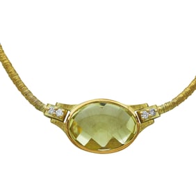 Paul Morelli 18K Yellow Gold and Citrine Earrings with Paul Morelli 18K Yellow Gold Quartz, and