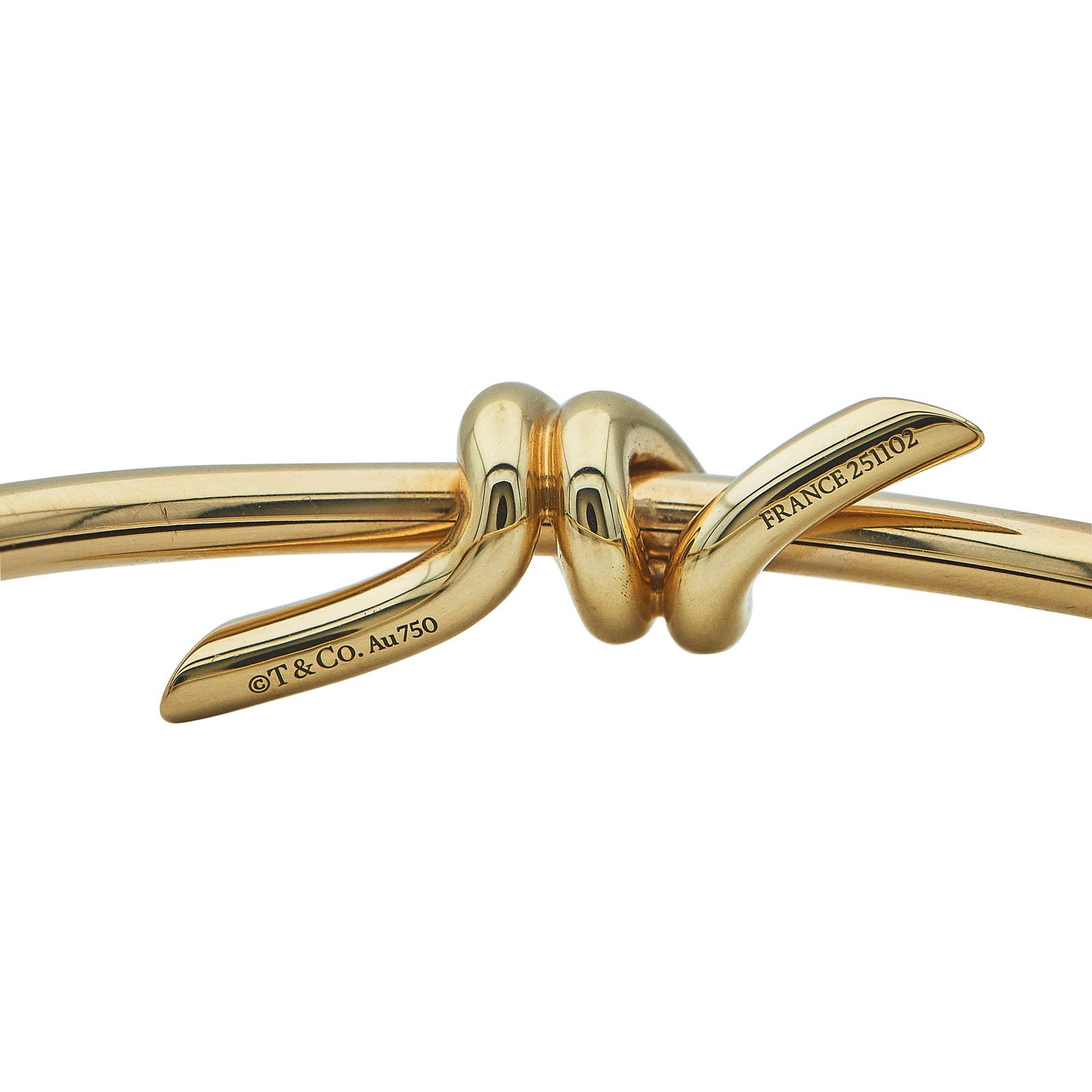 Tiffany & Co. Tiffany Knot 18K Rose Gold Bangle Bracelet (1 of 2)