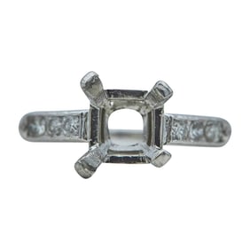 Platinum and Diamond Engagement Ring Setting