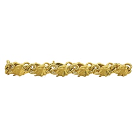Carrera Y Carrera 18K Yellow Gold Elephant Link Bracelet