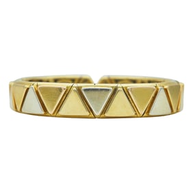 Marina B 18K Tri-Color Triangolini Triangle Link Cuff Bracelet