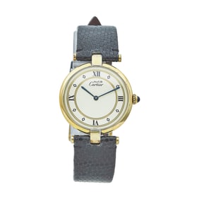 Cartier Must de Cartier Vermeil Watch Ref. 590003, circa  1990