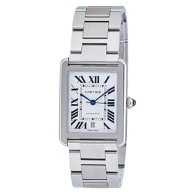 Cartier Tank Solo XL Stainless Steel Watch Ref. WSTA0029/3800, circa  2020