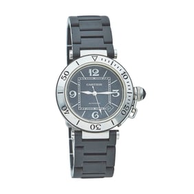 Cartier Pasha Seatimer Stainless Steel Watch Ref. W31077U2/2790, circa  2010
