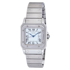 Cartier Santos de Cartier Stainless Steel Watch Ref. 2960, circa  1985