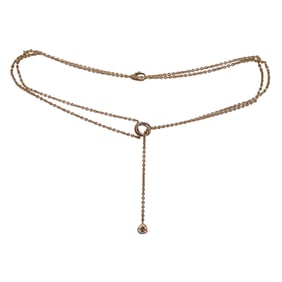 Cartier Trinity 18K Yellow, White, and Rose  Gold Choker Lariat Necklace