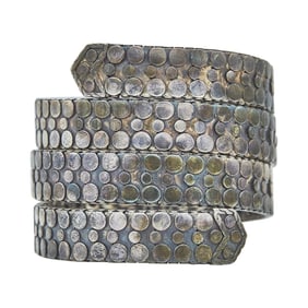 John Hardy Sterling Silver Textured Flexible Wrap Bracelet