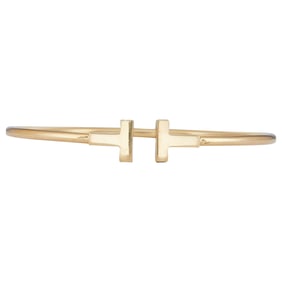 Tiffany & Co. Tiffany T 18K Yellow Gold Bangle Bracelet