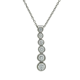 Tiffany & Co. Tiffany Jazz Platinum and Diamond Pendant Necklace