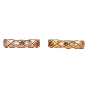 Chanel Coco Crush 18K Yellow and Rose Gold Ear Cuffs
