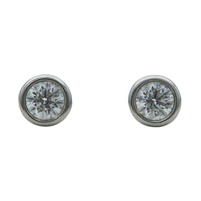 Elsa Peretti for Tiffany & Co. Diamonds by the Yard Platinum and Diamond Stud Earrings