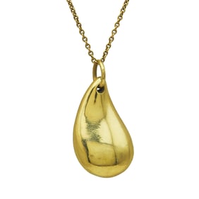 Elsa Peretti for Tiffany & Co. Teardrop 18K Yellow Gold Pendant Necklace