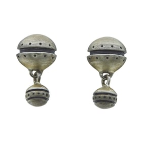 Lisa Jenks Sterling Silver Ball Drop Earrings