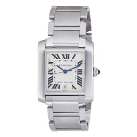 Cartier Tank Francaise Stainless Steel Watch Ref. W51002Q3/2302, circa 2000