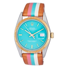 La Californienne Re-Manufactured Rolex Datejust Stainless Steel Watch Ref. 1601, circa 1974