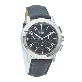 Zenith El Primero Stainless Steel Watch Head & Buckles Ref. 01.0451.400/21, circa 1995