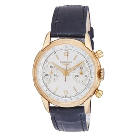Longines Chronograph 14K Yellow Gold Watch Ref. Unknown, circa 1960