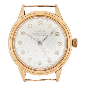 Zenith 18K Yellow Gold Watch Head ref. 55150, circa 1950