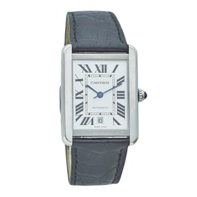 Cartier Tank Stainless Steel Watch Ref. W5200027, circa 2000