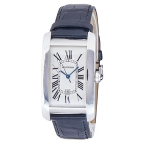 Cartier Tank Americaine 18K White Gold Watch Head Ref. W2603256 / 1741, circa 2005