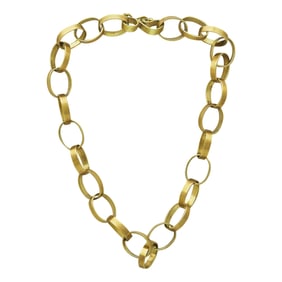 Mallary Marks 18K Yellow Gold Oval Chain Link Bracelet