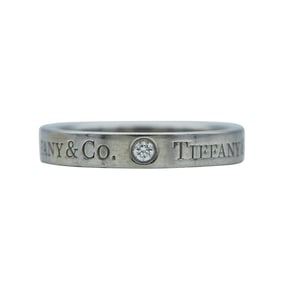Tiffany & Co. T&Co. Platinum Diamond Band Ring