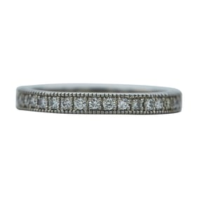 Platinum and Round Brilliant Cut Diamond Eternity Ring Band