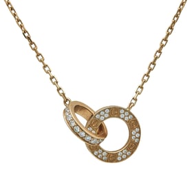 Cartier Love 18K Rose Gold and Diamond Pendant Necklace