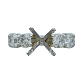 Platinum and Diamond Engagement Ring Setting