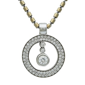 Roberto Coin 18K White Gold Diamond Pendant Necklace