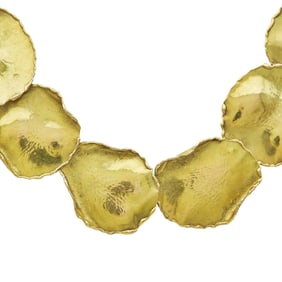 Angela Cummings for Tiffany & Co. 18K Yellow Gold Rose Petal Necklace