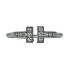 Tiffany & Co. Tiffany T 18K White Gold and Diamond Ring