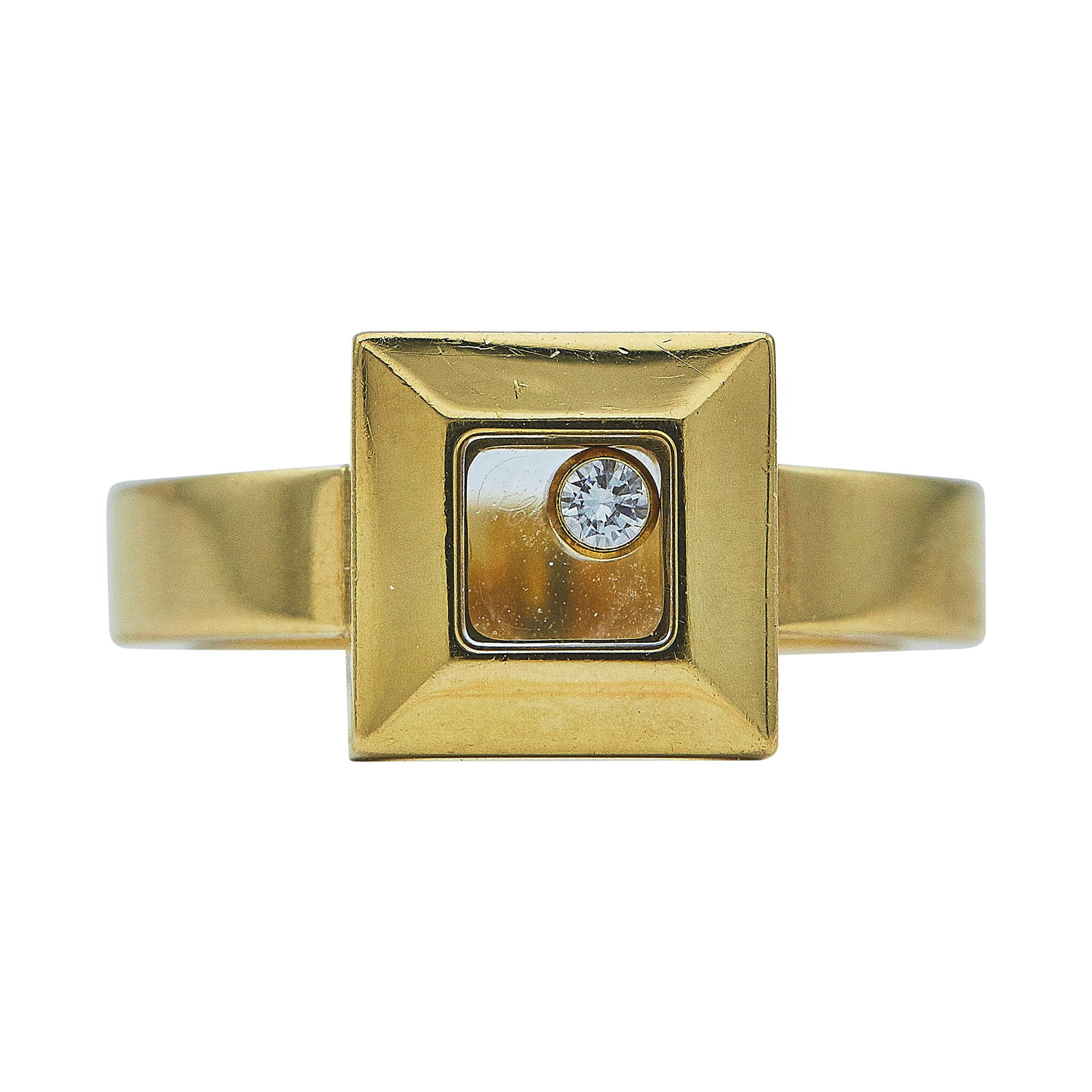 Chopard Happy Diamonds 18K Yellow Gold and Diamond Ring (1 of 3)