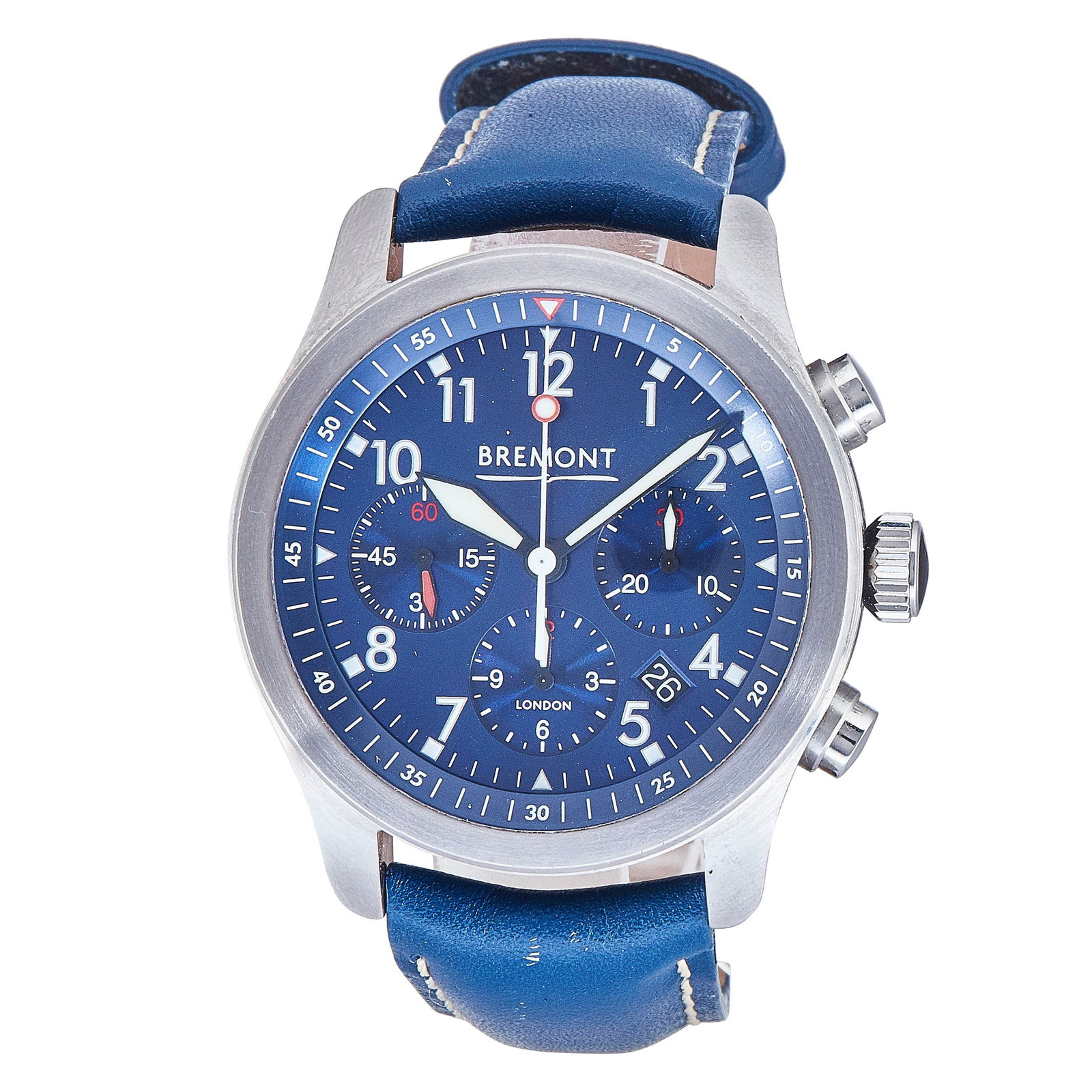 Bremont DLC/Stainless Steel Watch Ref. ALT1-P2, circa 2021: BRAND: Bremont; REF. #: ALT1-P2; CONDITION: Pre-owned, Excellent; YEAR: Circa 2021; ADDITIONAL COMMENTS: Excellent condition with near insignificant wear, Scratches on buckle, Comes with extra branded