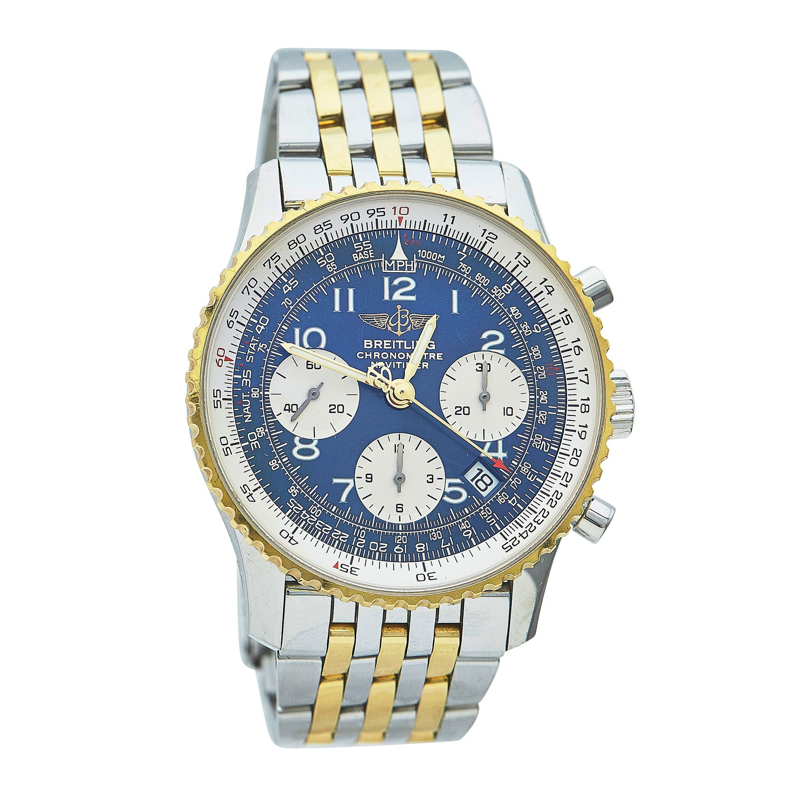 Breitling Navitimer 18K Yellow Gold/SS Watch Ref. D23322, 2007 (1 of 8)