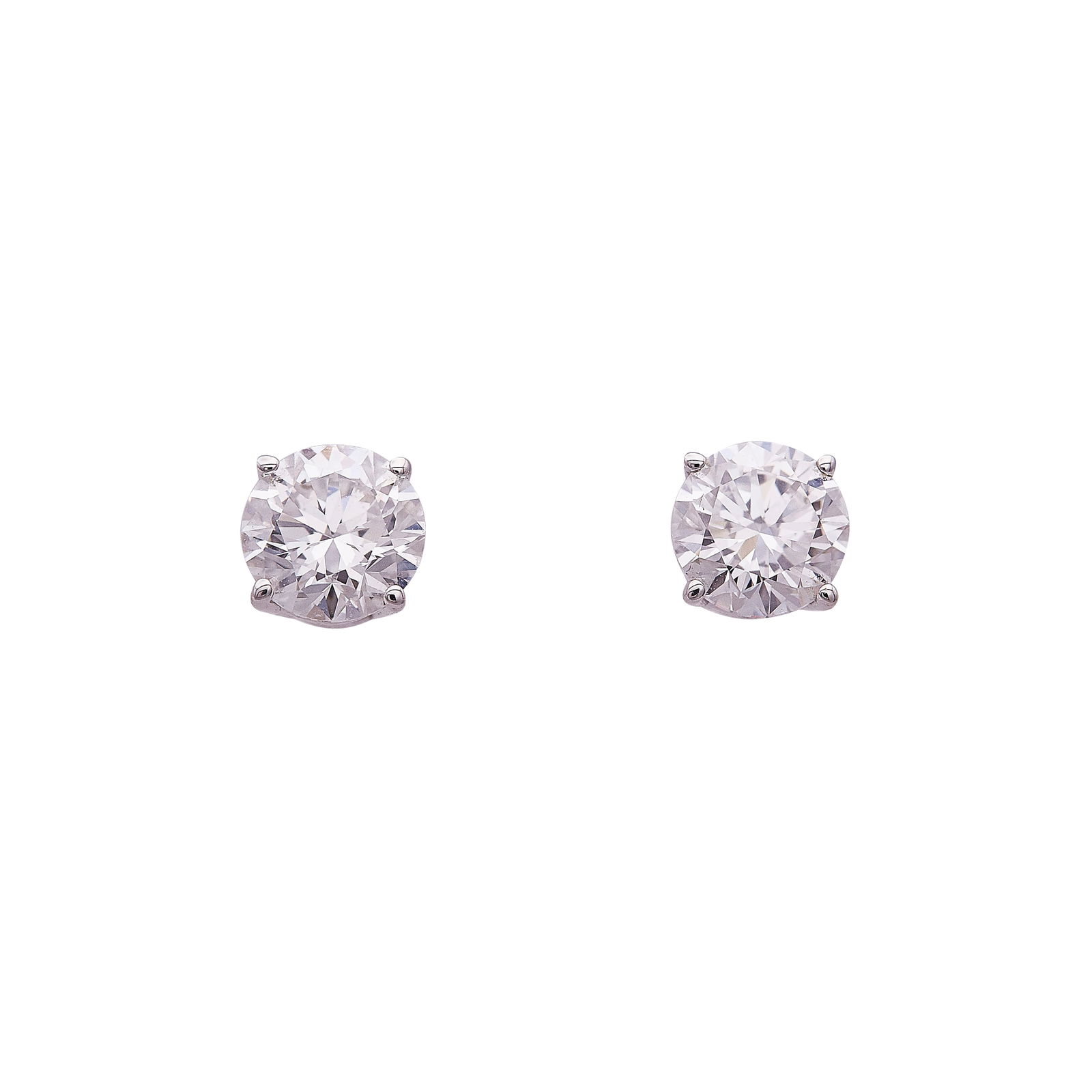 14K White Gold 0.90 Carat Diamond Stud Earrings (1 of 3)