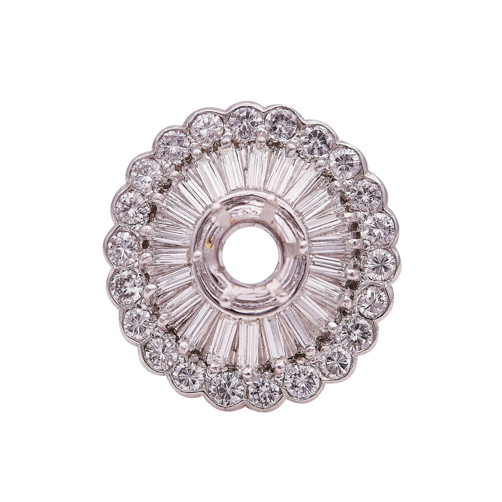 18K White Gold and Diamond Mounting (1 of 3)