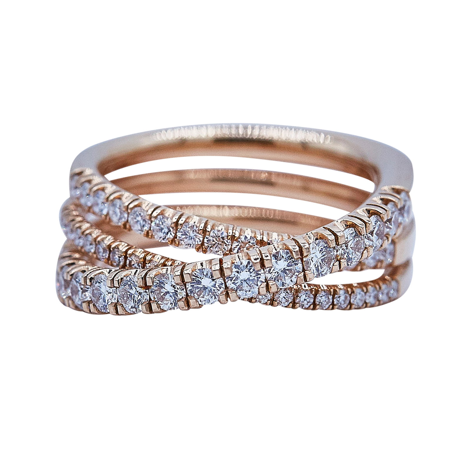 Cartier Etincelle 18K Rose Gold and Diamond Ring Band (1 of 5)