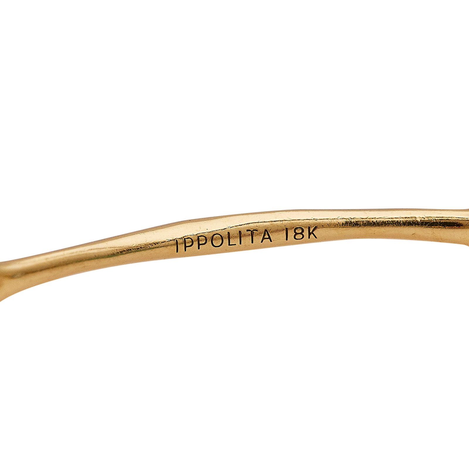 Ippolita Rock Candy 18K Yellow Gold Multi-Gem Bangle Bracelet: BRAND: Ippolita; COLLECTION: Rock Candy; METAL: 18K Yellow Gold; GEMSTONES: Amethyst, Mother-of-Pearl Doublet, Lemon Quartz, Citrine, Peridot, and other gemstones; STAMPED: IPPOLITA, 18K; CONDITION: P