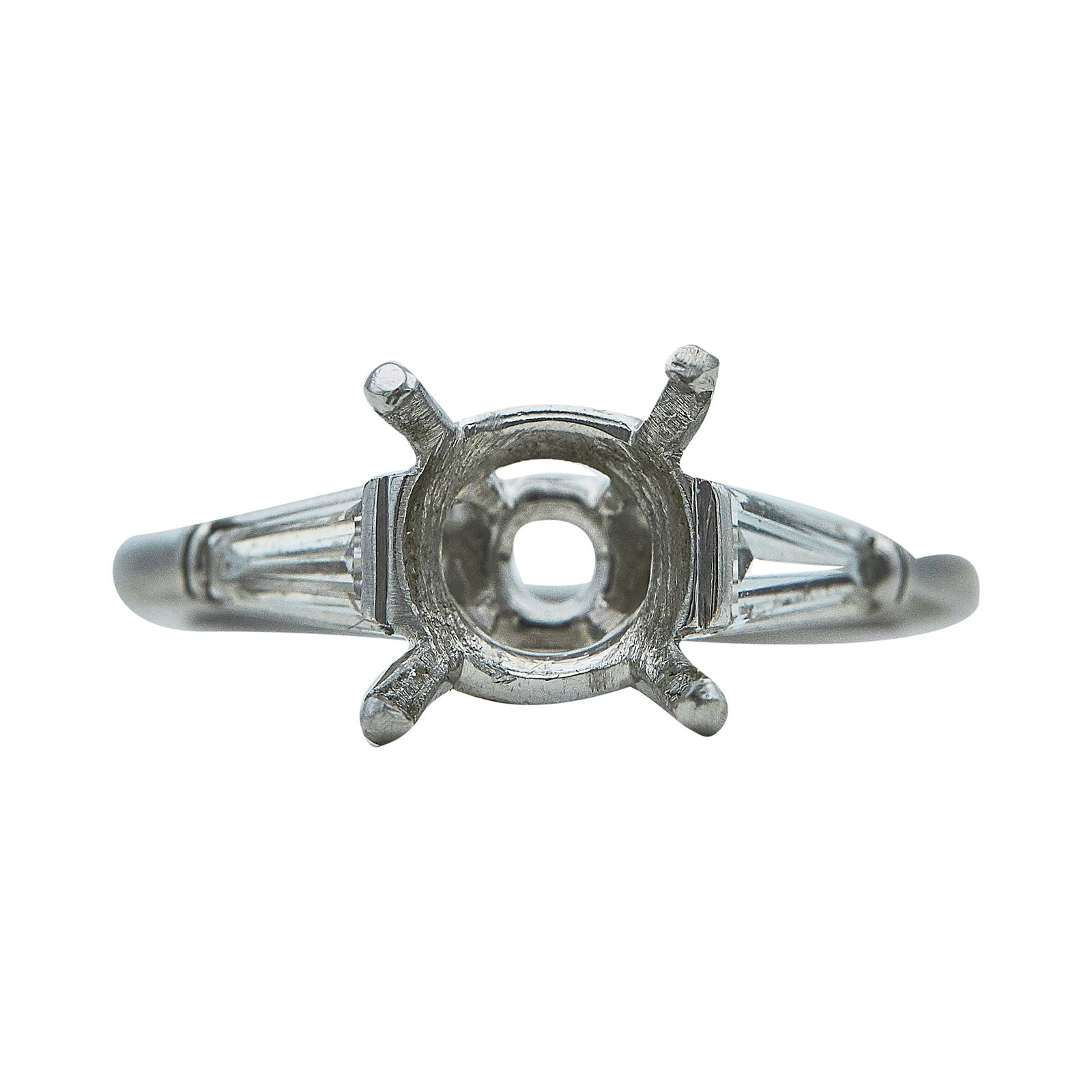 Platinum and Diamond Engagement Ring Setting (1 of 3)