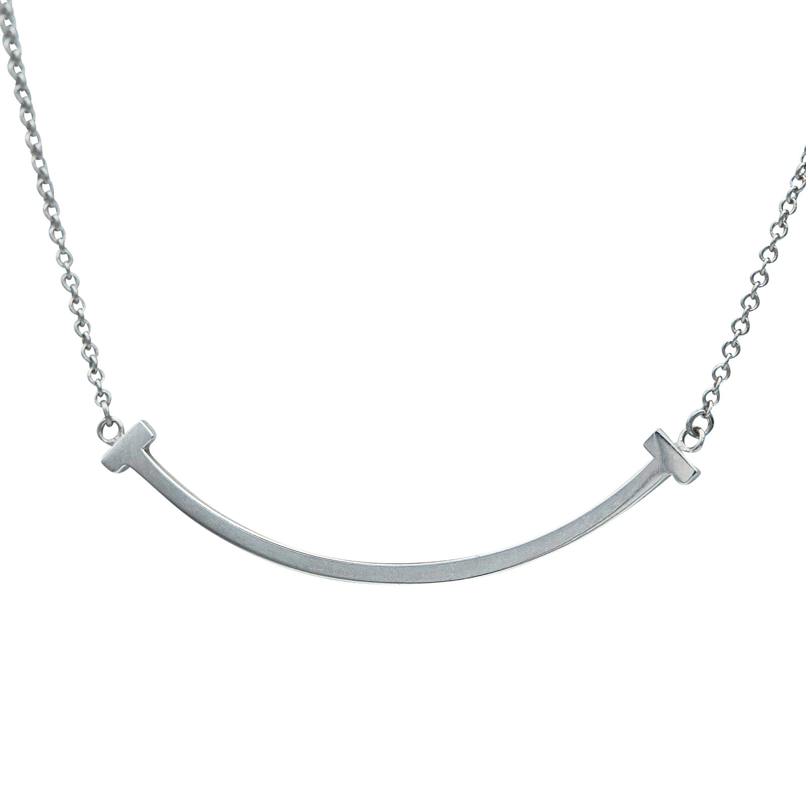 Tiffany & Co. Smile 18K White Gold Pendant Necklace (1 of 4)