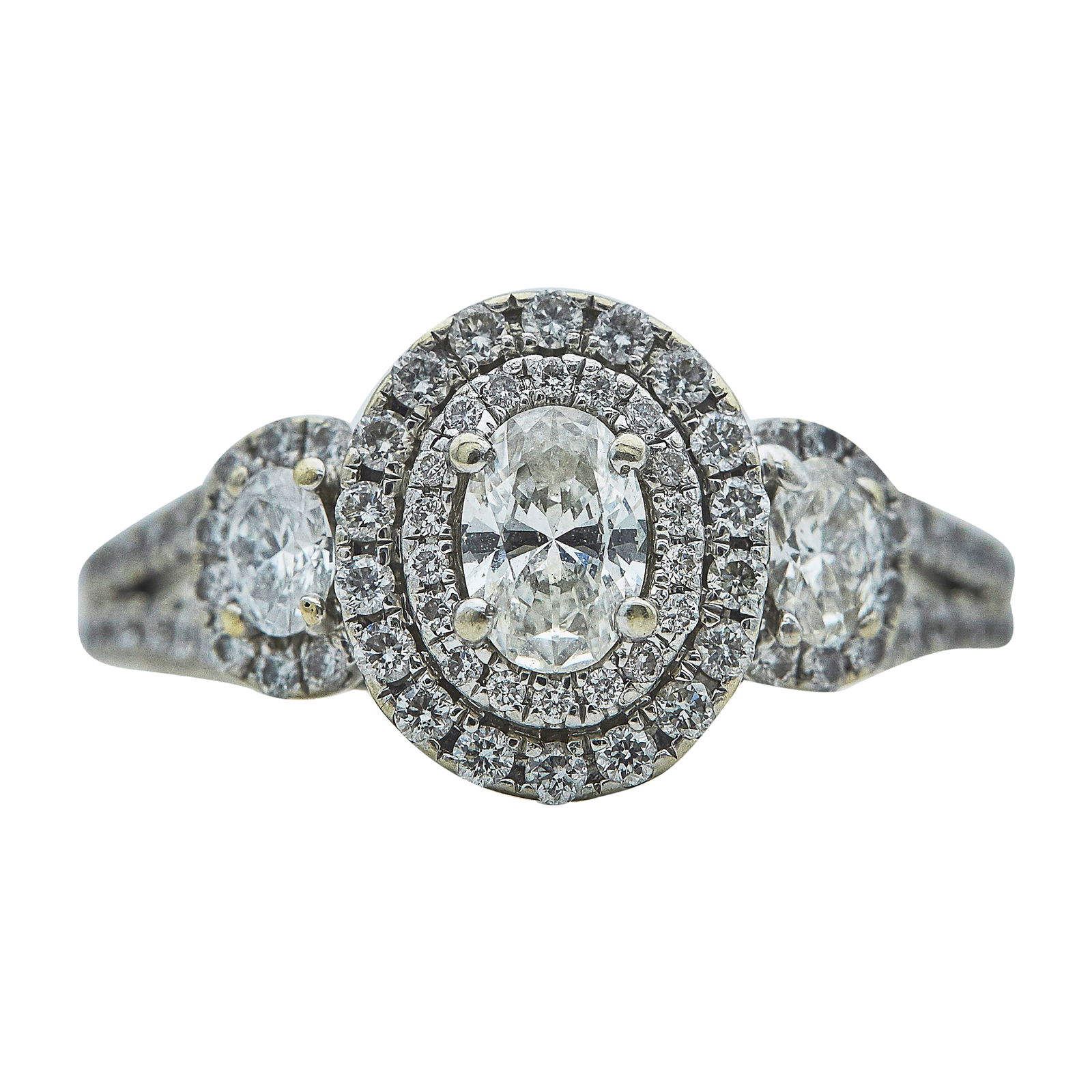 14K White Gold Atw 1.73 Carat Diamond Ring (1 of 3)